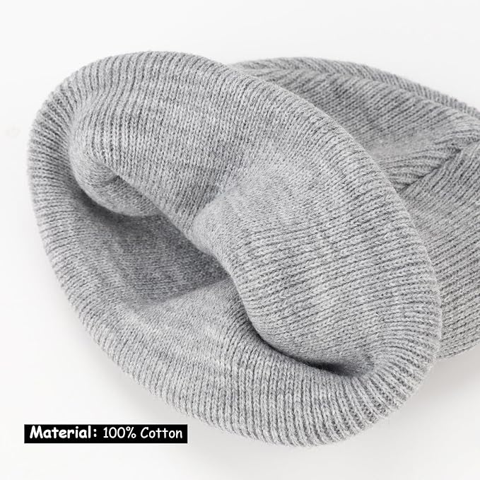 DRESHOW BQUBO 3 Pack Baby Beanies Toddler Kids Winter Hats Soft Knit Hat - Image 6