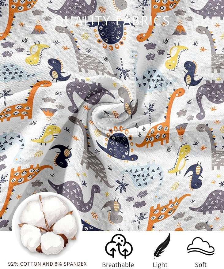 Jimonda Baby Rompers Cotton Boys Girls Short Sleeve Sleepers Pajamas Pjs | Two - Image 4