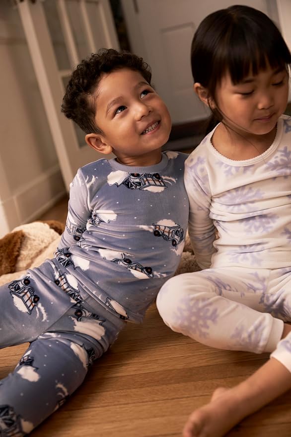 Simple Joys by Carter's Girls' 4-piece Polyester Pajamas - Image 3