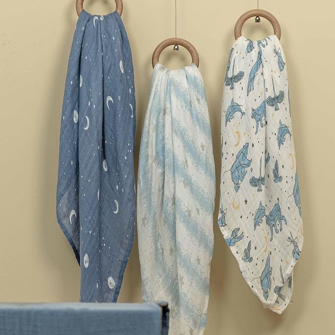 GLLQUEN BABY Muslin Swaddle Blankets 4Pk Receiving Blanket Large 35" x 40" | - Image 9