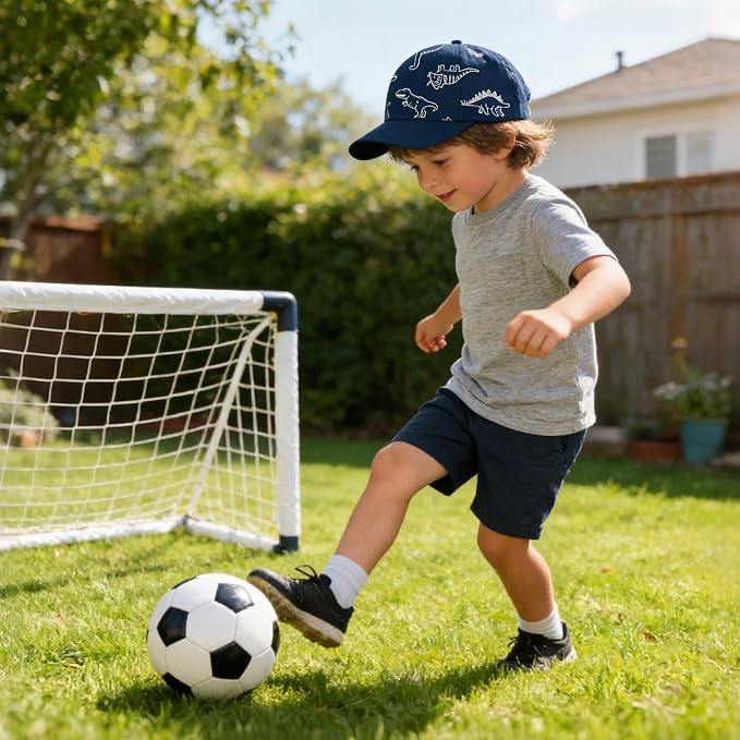 Toddler Sun Hats Baby Boys Cap Girls Adjustable Dinosaur Baseball Kids Hats - Image 5