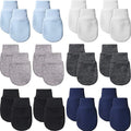 12 Pairs Newborn Baby Mittens Infant Toddler Gloves No Scratch Mittens Gloves by Geyoga