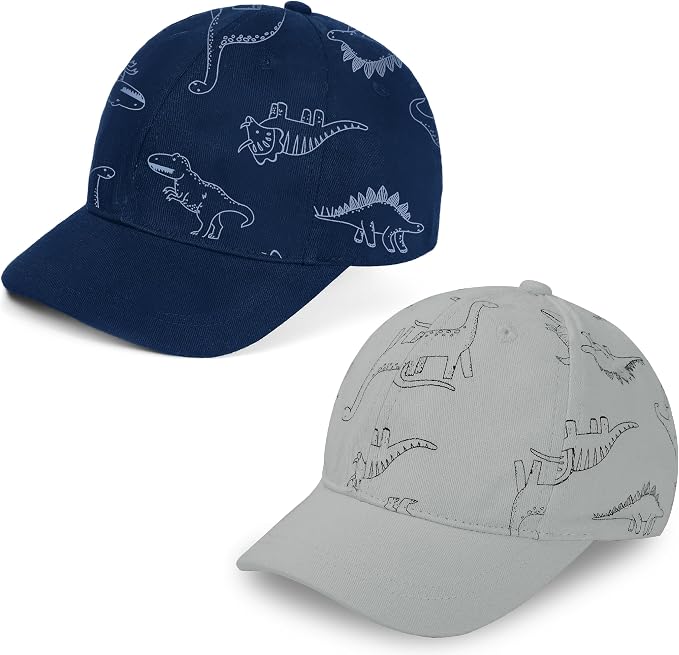 Toddler Sun Hats Baby Boys Cap Girls Adjustable Dinosaur Baseball Kids Hats by UrbanVirgin