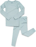 AVAUMA Stripe Pattern Baby Boys Girls Pajama Set Kids Toddler Snug fit Ribbed by AVAUMA