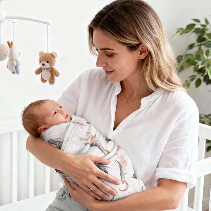 GLLQUEN BABY Muslin Swaddle Blankets - Image 6