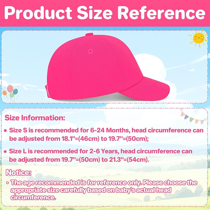 qikqik Baby Baseball Cap Toddler Baseball Hat Baby Ball Cap Toddler Hats - Image 6