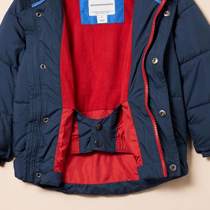 Amazon Essentials Babies, and Boys' Heavyweight Hooded Puffer Jacket - Image 5