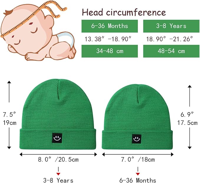Baby Beanie Knit Ski Hat with Cute Face - Image 4