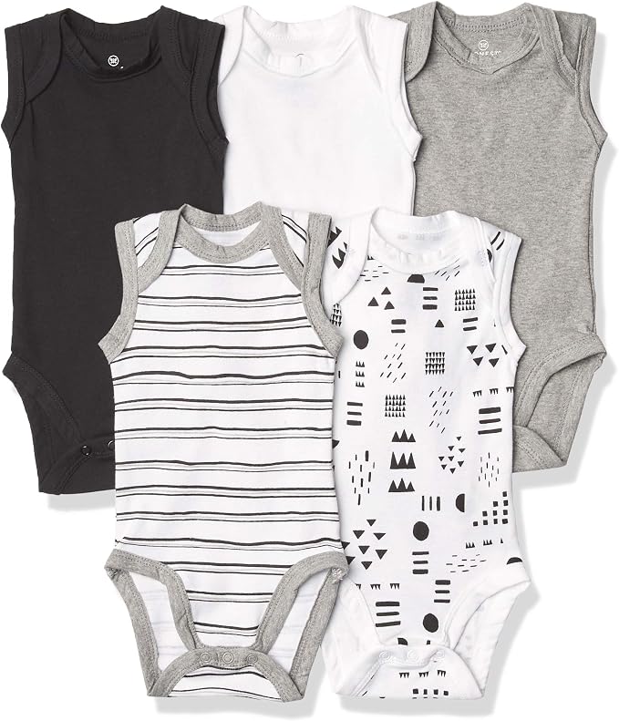 HonestBaby baby-boys Sleeveless Bodysuits One-piece 100% Organic Cotton by HonestBaby