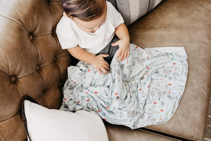 Copper Pearl Swaddle Blankets for Newborns | Soft Stretchy Receiving Blankets - Image 5