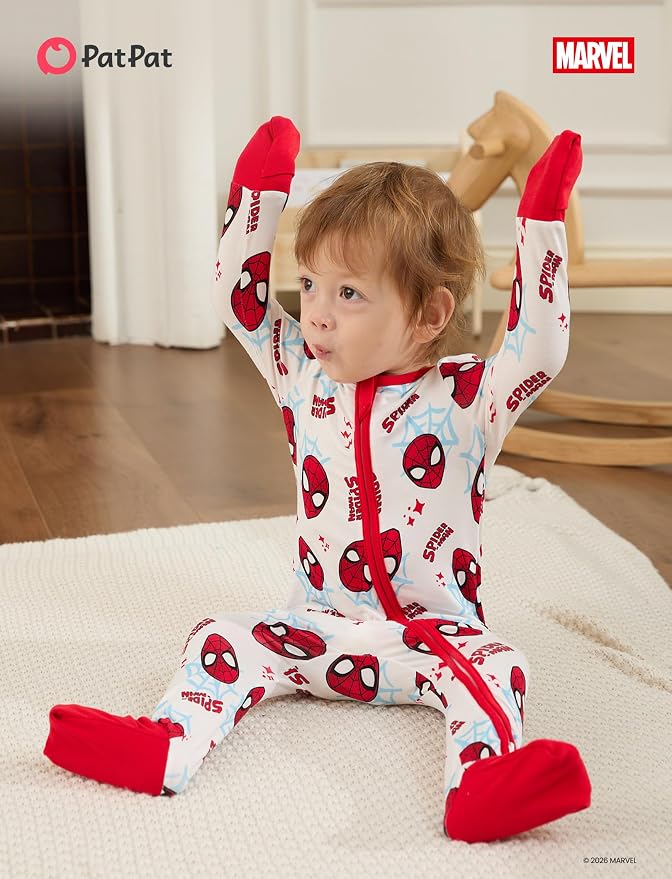 Disney Baby Viscose Made from Bamboo 2-Way Zipper Footie Outfit NB to Inf - Image 7