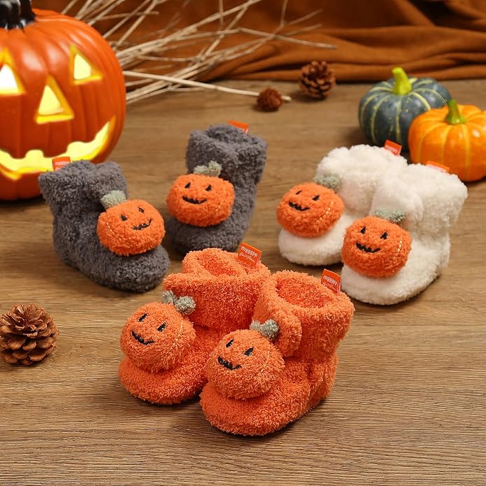 Ohwawadi Infant Baby Slippers Girls Boys Booties Warm Baby Socks Shoes Newborn - Image 4