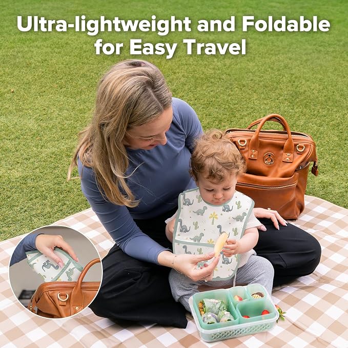 haakaa Waterproof Baby Bibs for Eating 2pcs for 6-24M - Image 7