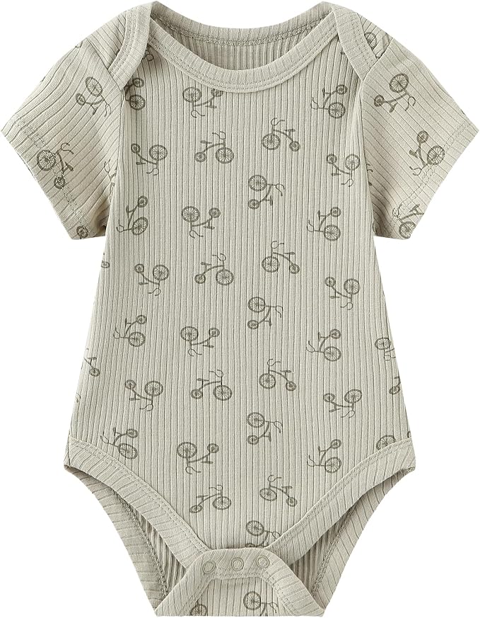 Baby Bodysuit and Pant Set Cotton Ribbed Mix Infant Girl Clothes | Unisex - Image 6