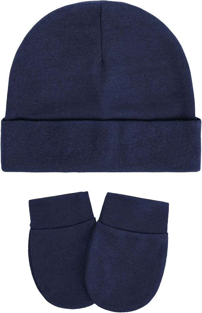 Zando Anti-Scratch Baby Hats Mittens Warm Newborn Infant Boys Girls 0-6M | by ZANDO