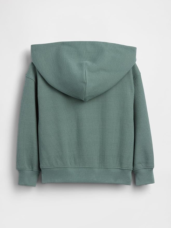 GAP Baby Boys' Icon Waffle Full Zip Hoodie - Image 4