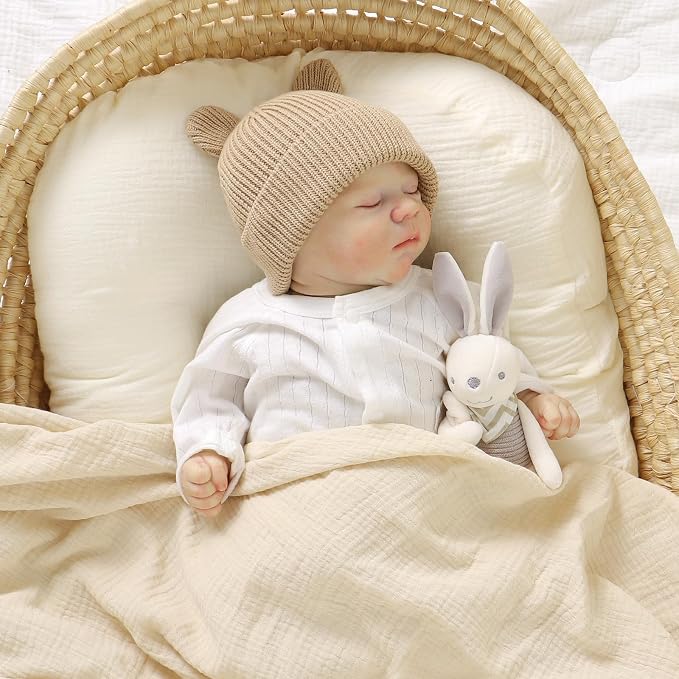 Hadetoto Cotton Baby Beanie Winter Knitted Hat - Image 4