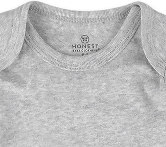 HonestBaby 5-pack Short Sleeve Bodysuits One-piece 100% Organic Cotton - Image 4