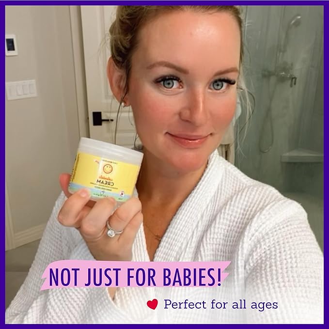 California Baby Calendula Cream | 100% Plant-Based Moisturizer | Lavender Baby Lotion | Face Moisturizer For Dry Skin | Hypoallergenic | 4 oz / 113g