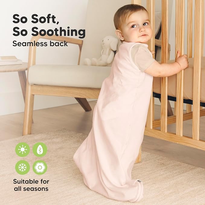 2-Pack Organic Baby Sleep Sacks, 100% Cotton 0.5TOG - Image 4