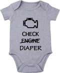 Check Engine Diaper Bodysuit by Unknown