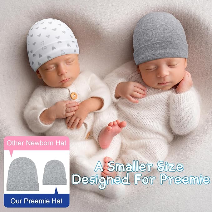 Newcotte 6 Preemie Hats - Image 5