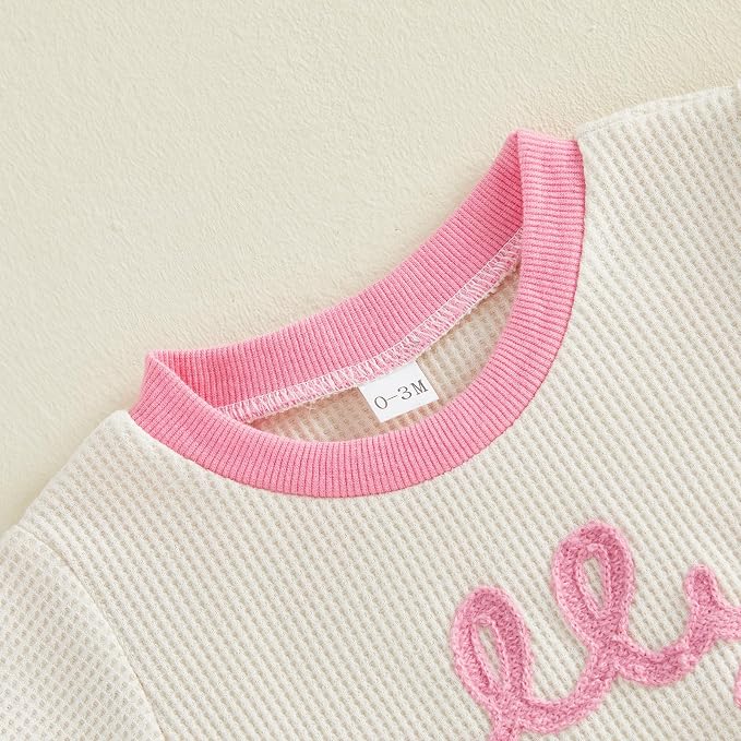 Newborn Baby Boy Girl Summer Clothes Funny Print Sweatshirt Romper Oversized - Image 5