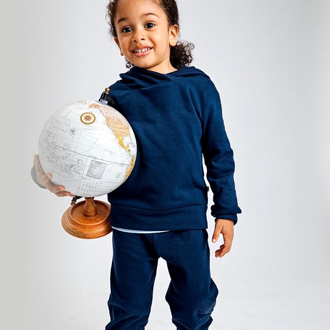 HonestBaby unisex-baby Light Weight Hoodie & Sweatpant Set 100% Organic Cotton - Image 2