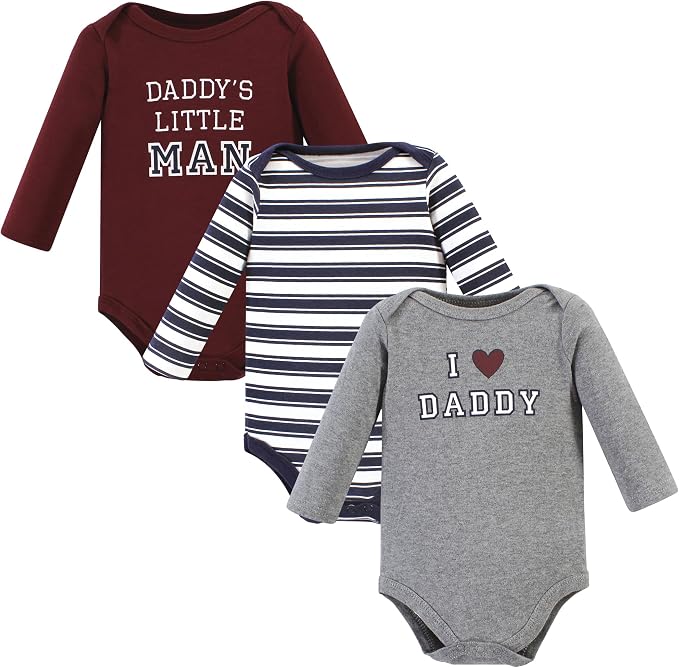 Hudson Baby baby-boys Cotton Long-sleeve Bodysuits 3-pack by HudsonBaby