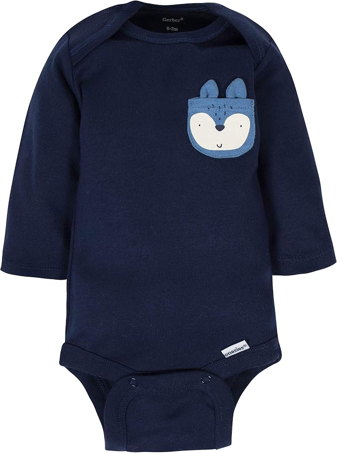 Gerber Baby Boys 6-Pack Long Sleeve Onesies Bodysuit - Image 3