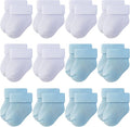 RATIVE Newborn Baby Socks 0-6, 6-12 Months Terry Turn Cuff Socks by RATIVE