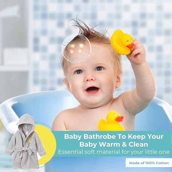 Spasilk 100% Cotton Hooded Terry Bathrobe - Image 5