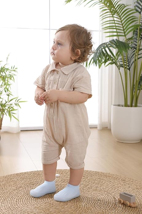 Hstyle Baby Sock Shoes Toddler Boys Walking Shoes Infant Slippers Sneakers | - Image 3