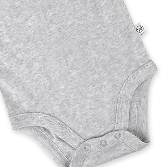 HonestBaby 5-pack Short Sleeve Bodysuits One-piece 100% Organic Cotton - Image 3