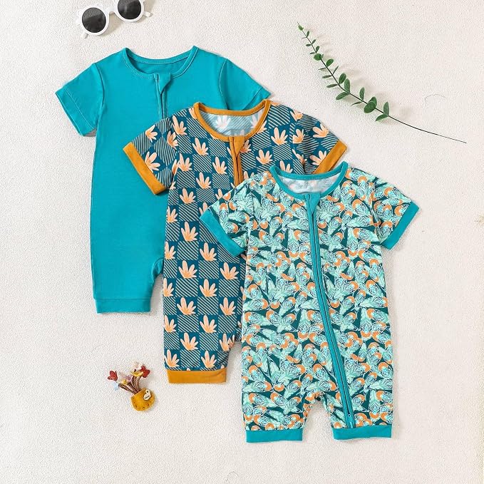 OPAWO Bamboo Sleepers for Baby Boy Pajamas Bamboo Pajamas Baby Romper 0-24M | 2 - Image 7