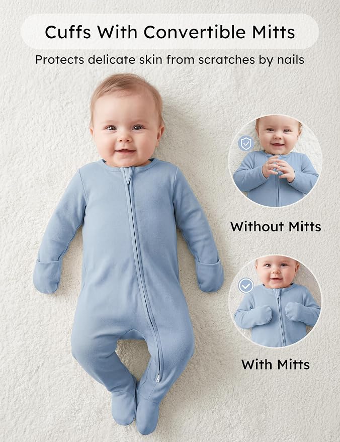 Yoofoss Baby Pajamas 100% Organic Cotton Baby Sleepers - Image 4