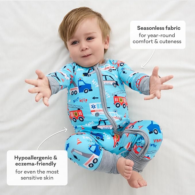 Little Sleepies Pajamas for Baby Boys & Girls, Viscose from Bamboo Baby Pajamas - Image 7