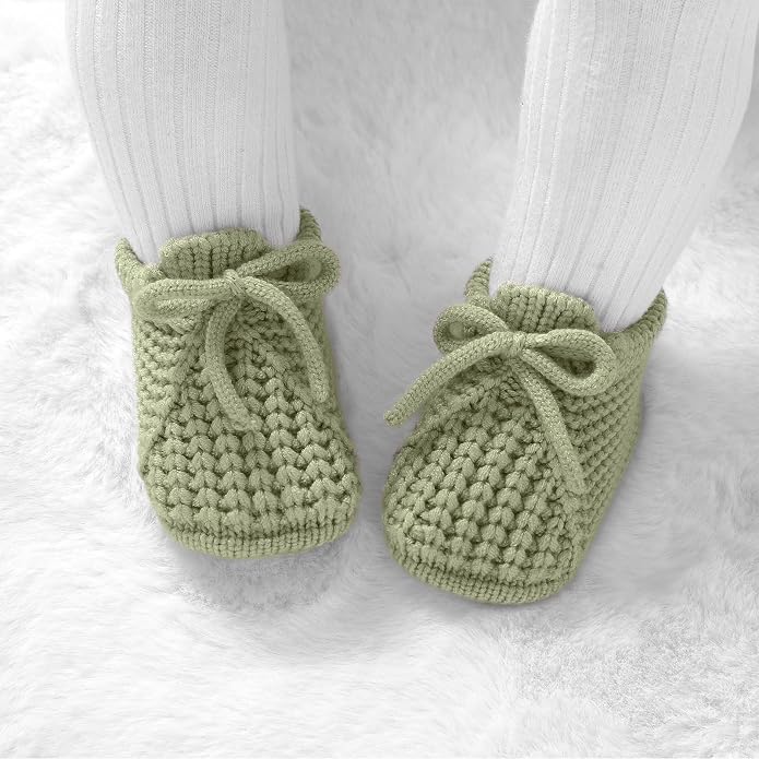 Baby Booties Newborn Baby First Shoes | Cozy Warm Knit Soft Booties - Image 3