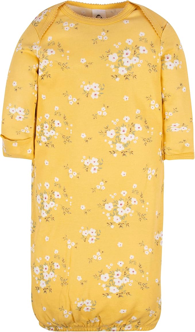 Gerber Baby Girls' 4-pack Sleeper Gown - Image 3