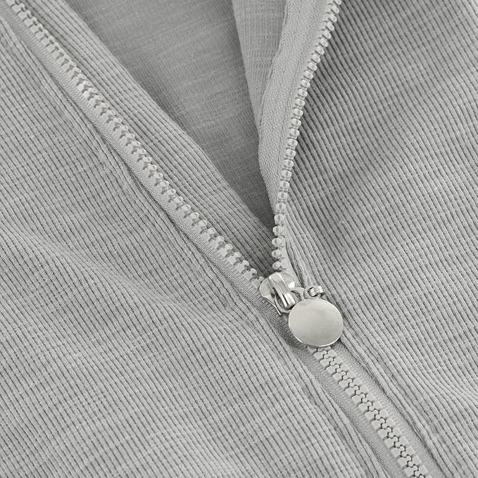 Baby Jumpsuit Hoodie Romper Zipper Long Sleeve One Piece Outfits Warm Clothes - Image 5