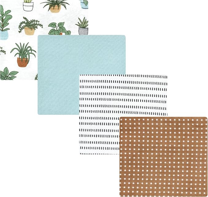 Luvable Friends Little Treasure Flannel Receiving Blankets 4pk by Luvable+Friends