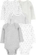 Simple Joys by Carter's Baby 5-pack Long-sleeve Bodysuit by SimpleJoysbyCarters
