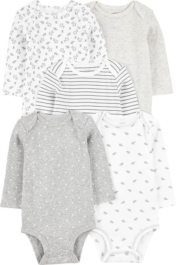 Simple Joys by Carter's Baby 5-pack Long-sleeve Bodysuit by SimpleJoysbyCarters