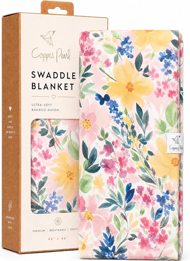 Copper Pearl Swaddle Blankets for Newborns | Soft Stretchy Receiving Blankets by CopperPearl