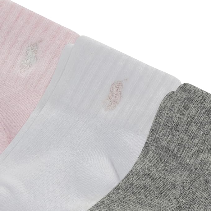 Polo Ralph Lauren Baby’s Classic Sport Ankle Socks, 6 Pair Pack, Soft Stretchy - Image 2
