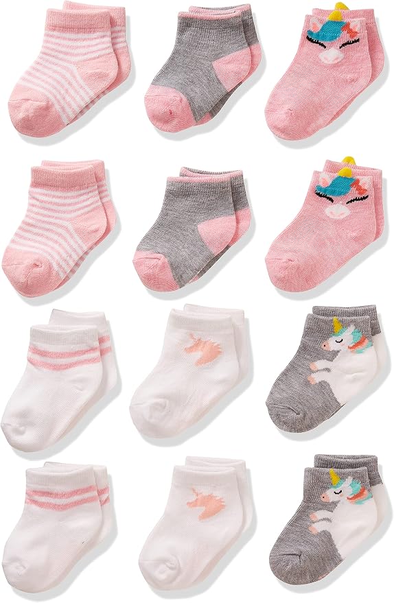 Cherokee Baby Girls' 12 Pack Shorty Ankle Socks by Cherokee