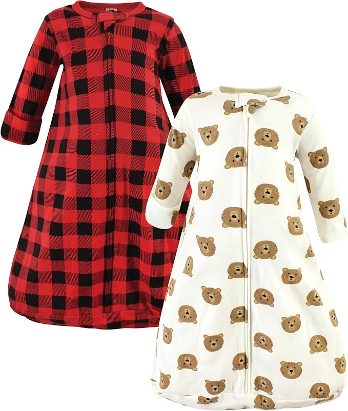 Hudson Baby Unisex Baby Cotton Long-Sleeve Wearable Sleeping Bag by HudsonBaby
