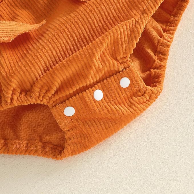 YINGISFITM My First Halloween Baby Girl Outfit Newborn Pumpkin Bubble Romper - Image 9