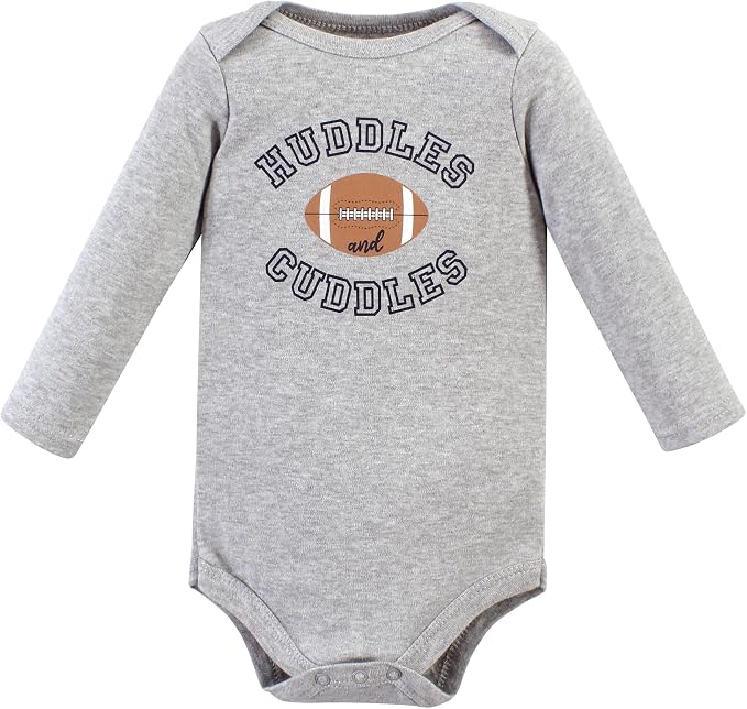 Hudson Baby baby-boys Cotton Long-sleeve Bodysuits 3-pack - Image 3