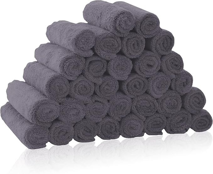 32 Pack Baby Washcloths by BAMBOOQUEEN